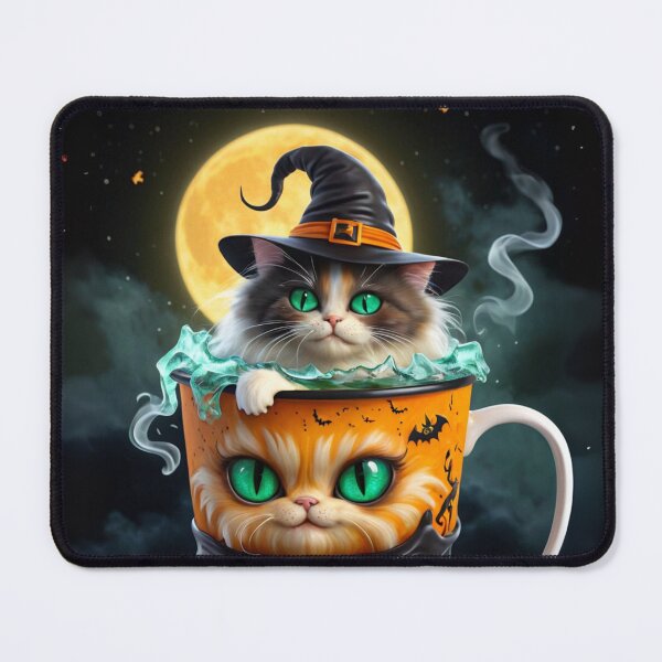Item preview, Witch Cat's Magic Brew: Fluffy Familiar in a Potion Mug designed and sold by CamillaCreation.
