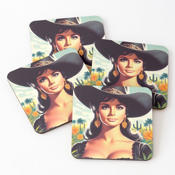 Item preview, Retro Hot Cowgirl designed and sold by PulpVintage.