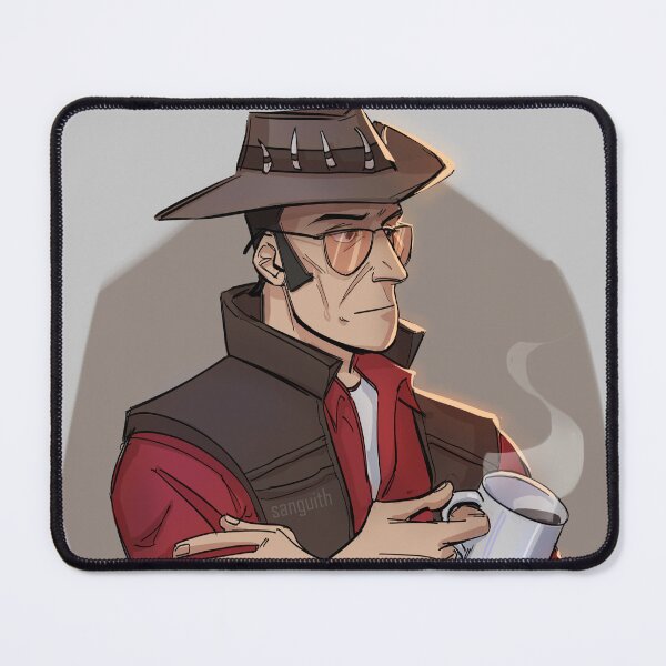 Item preview, The Sniper holding a mug of coffe designed and sold by sanguith-art.