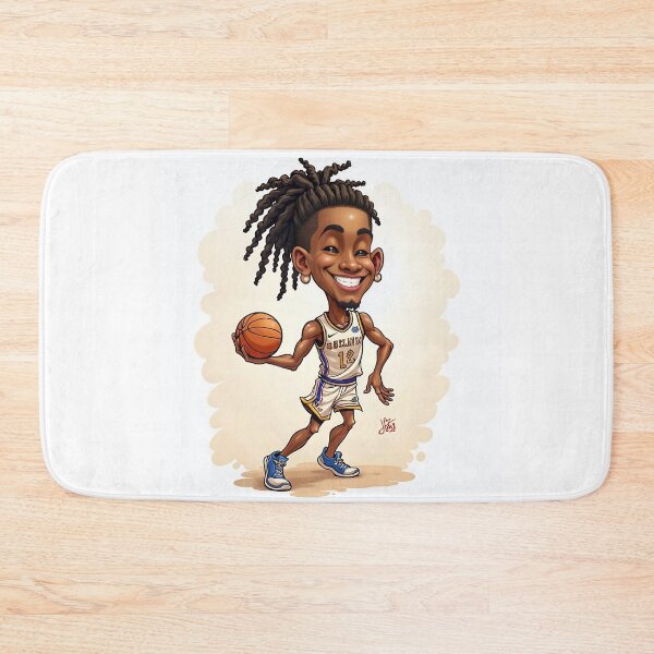 Item preview, Ja Morant Caricature with Basketball designed and sold by ChicChikCraze.