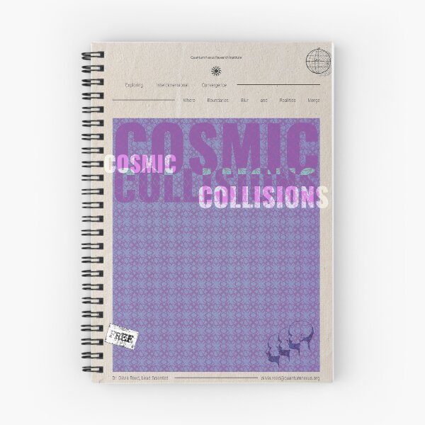 Item preview, Cosmic Collisions | Retro-Futurist Research Poster designed and sold by Dilirium Studio.