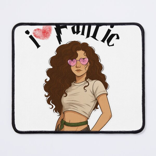 Item preview, Boho Chic Heart Glasses Girl - Stylish & Curly Haired Sticker designed and sold by Nomuradi.