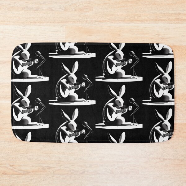 Item preview, Cute bunny classic guitar playing designed and sold by Dogandesighn.
