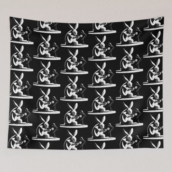 Item preview, Cute bunny classic guitar playing designed and sold by Dogandesighn.