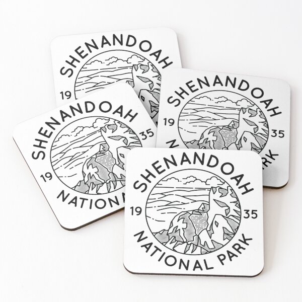 Item preview, Shenandoah National Park Cool Black Line Art Outdoor Graphic designed and sold by Georgidy.