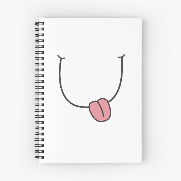 Aperçu de l'œuvre Sourire avec la langue tirée – Emoji minimaliste et ludique créée et vendue par Vector Woofs.