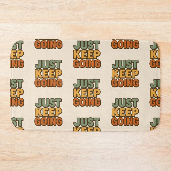 Item preview, Motivational Retro Typography – Just Keep Going designed and sold by BloomOfDesign.