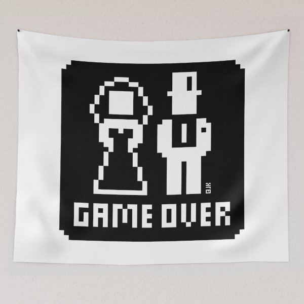 Item preview, Game Over (Wedding / Stag Party / Hen Night / Pixel / NEG B) designed and sold by MrFaulbaum.