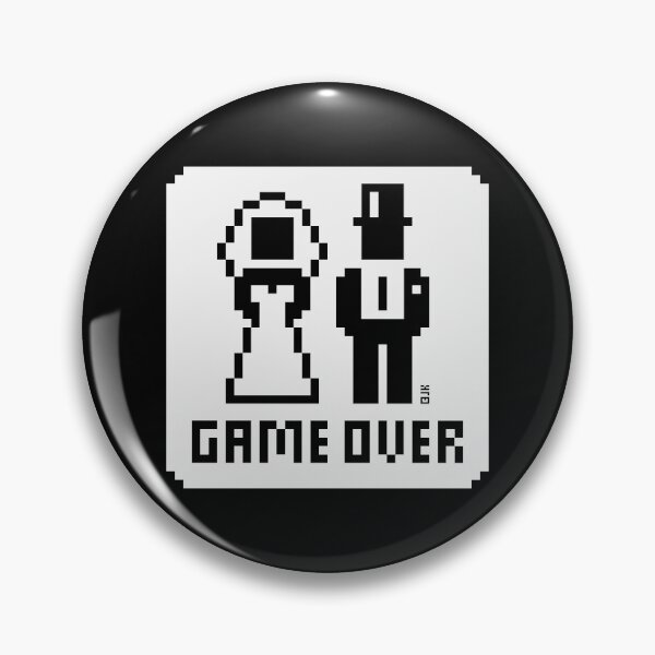 Item preview, Game Over (Wedding / Stag Party / Hen Night / Pixel / NEG W) designed and sold by MrFaulbaum.