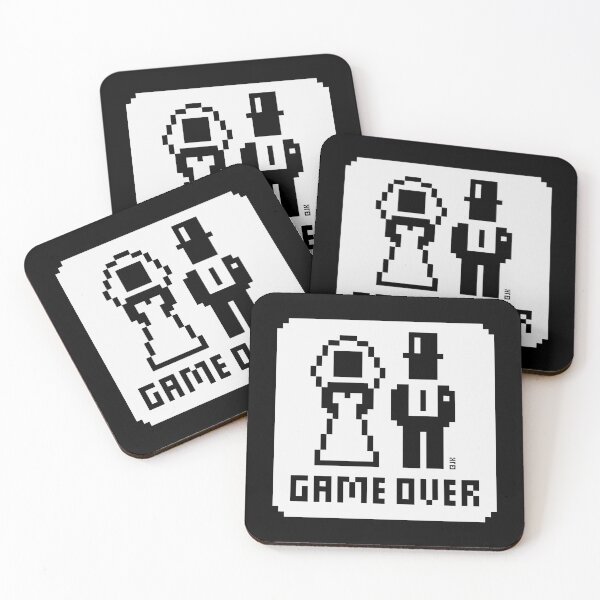 Item preview, Game Over (Wedding / Stag Party / Hen Night / Pixel / NEG W) designed and sold by MrFaulbaum.