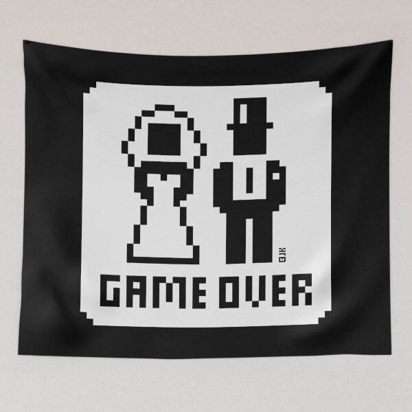 Item preview, Game Over (Wedding / Stag Party / Hen Night / Pixel / NEG W) designed and sold by MrFaulbaum.