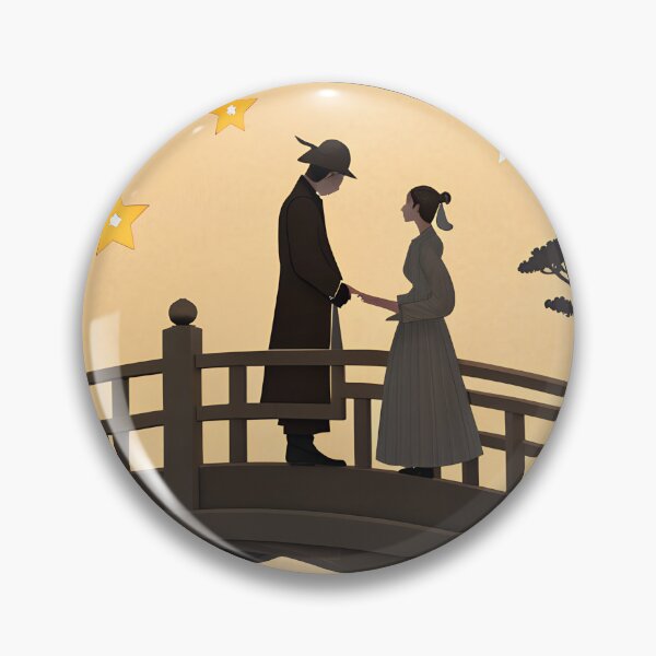 Item preview, Origami Style Qixi Festival Lovers on Magpie Bridge – Romantic Starry Night Illustration designed and sold by VividOrganica.