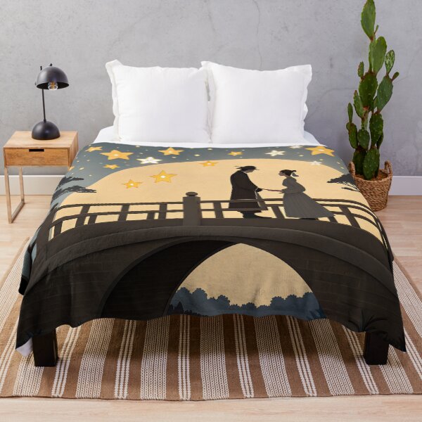 Item preview, Origami Style Qixi Festival Lovers on Magpie Bridge – Romantic Starry Night Illustration designed and sold by VividOrganica.