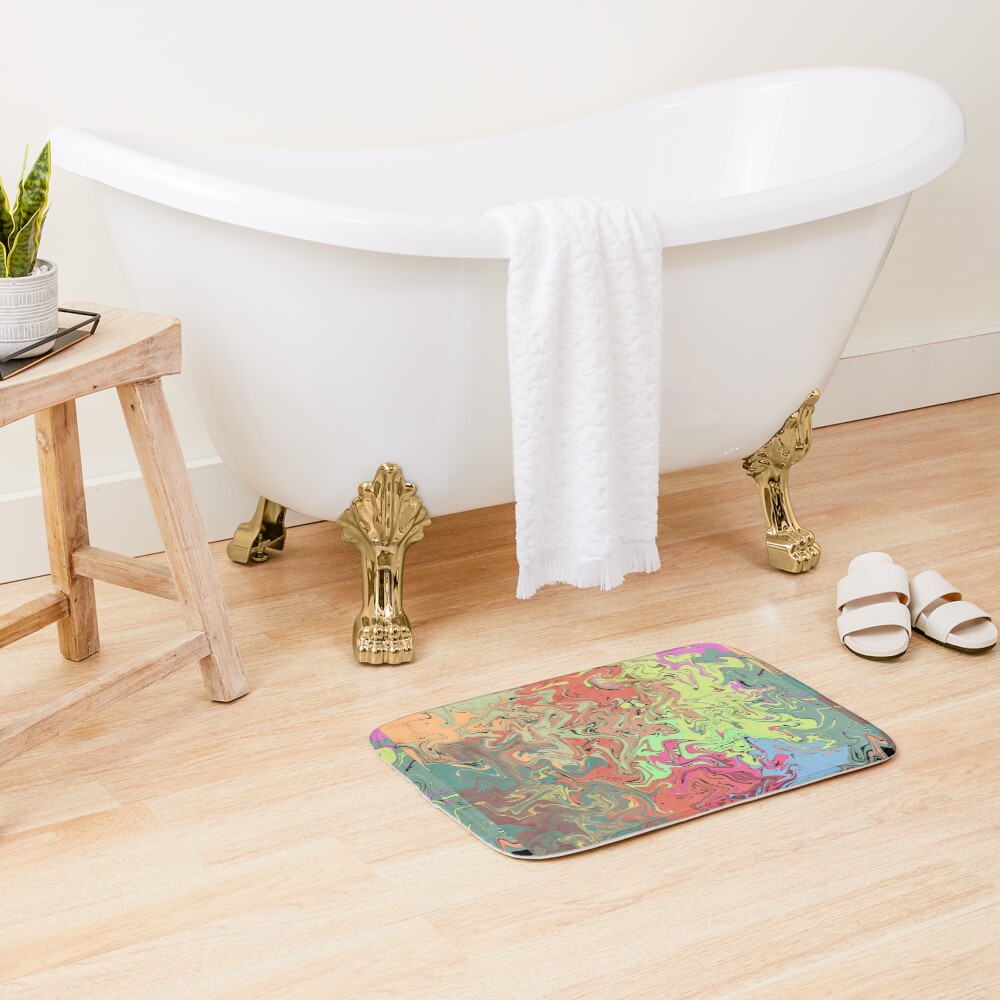 Item preview, Bath Mat designed and sold by Lines-dots.