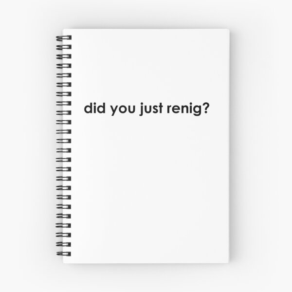 Item preview, Did you just Renig? Funny spades card game design designed and sold by 7-Hills.
