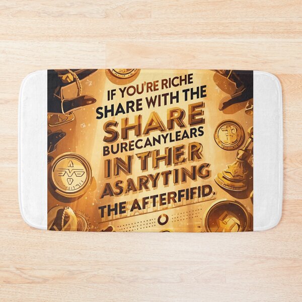 Item preview, If You Are Rich – Share with the Poor | Inspirational Quote about Life and Death designed and sold by RAKO13.