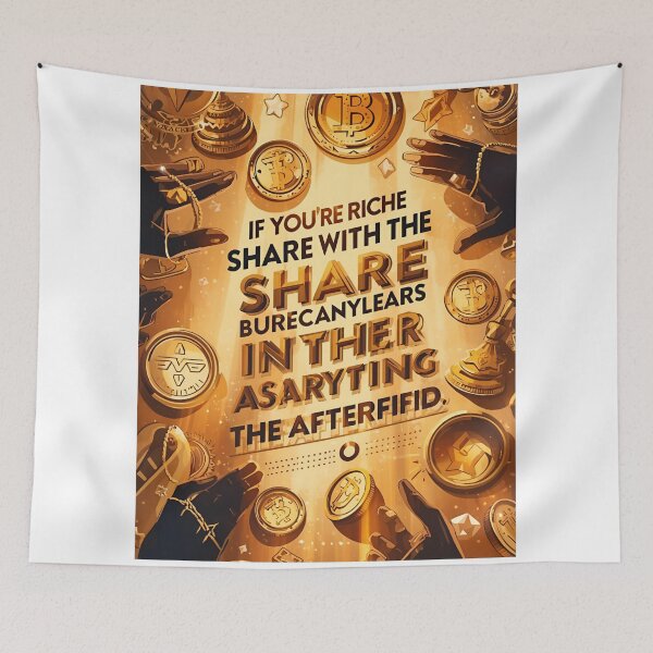 Item preview, If You Are Rich – Share with the Poor | Inspirational Quote about Life and Death designed and sold by RAKO13.
