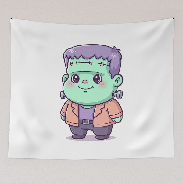 Item preview, Cute Kawaii Frankenstein's Monster designed and sold by istoriadesign.
