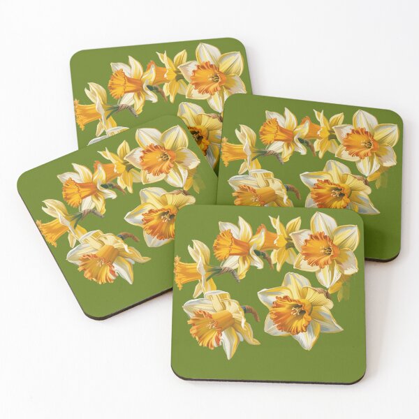 Item preview, Daffodils in formation,oil paint. designed and sold by elegantpaterns.