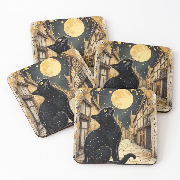 Item preview, the full moon and the cat designed and sold by Talpha.