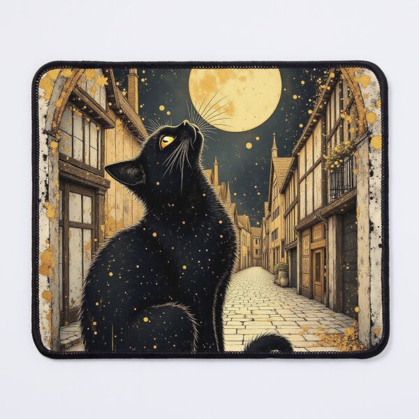 Item preview, the full moon and the cat designed and sold by Talpha.