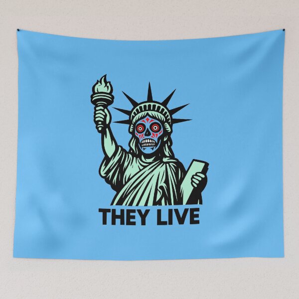 Item preview, They Live Statue of Liberty designed and sold by ArtFactoryAI.