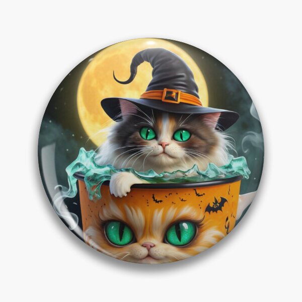 Item preview, 魔女猫の魔法のポーション | ハロウィーンの可愛い使い魔 designed and sold by CamillaCreation.