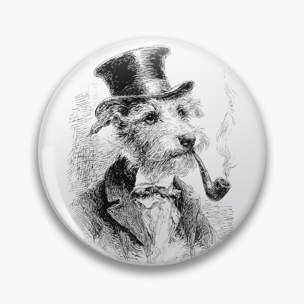 Item preview, The Smoking Terrier designed and sold by Retro Type.