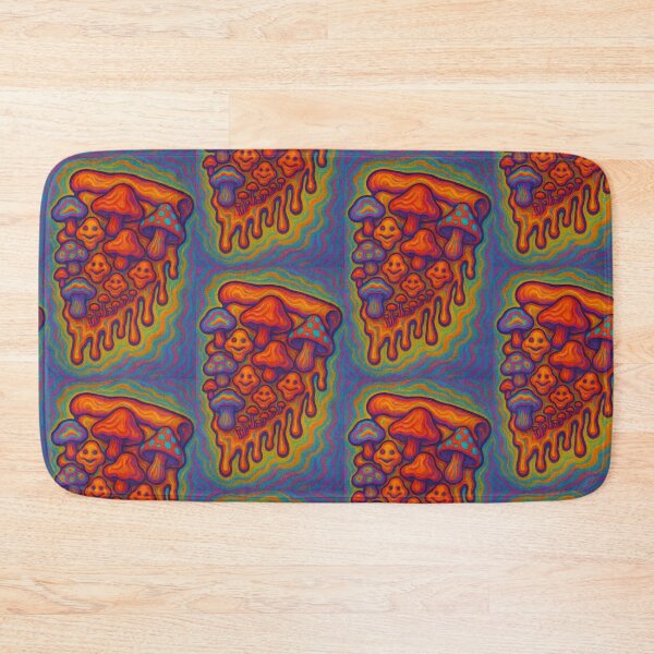 Item preview, Happy Mushroom pizza painting designed and sold by BalsamCraft.