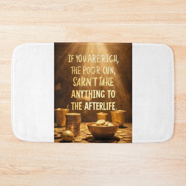 Item preview, If You Are Rich – Share with the Poor | Inspirational Quote about Life and Death designed and sold by RAKO13.