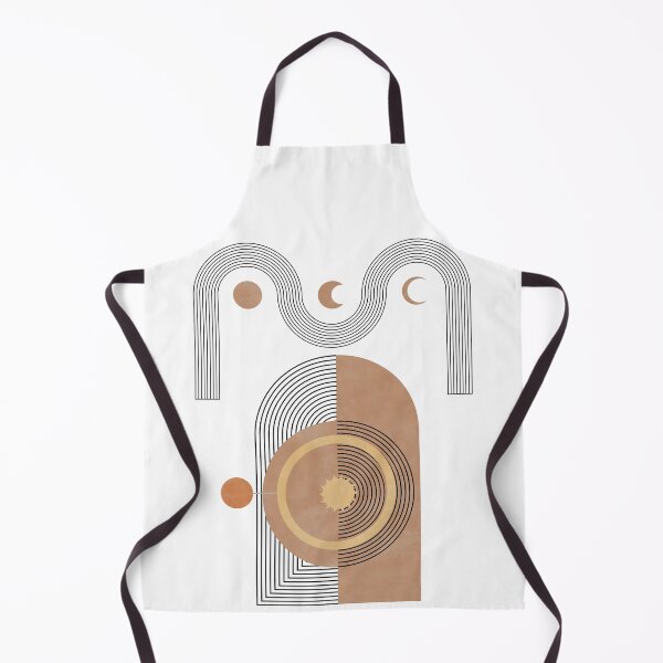 Item preview, Abstract Celestial Geometry Print with Moons and Arches designed and sold by NiceDigital.