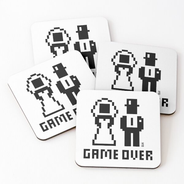 Item preview, Game Over (Wedding / Stag Party / Hen Night / Pixel / Bold / B) designed and sold by MrFaulbaum.