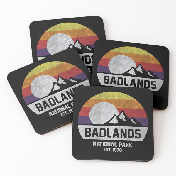 Item preview, Badlands National Park Retro Mountain designed and sold by Vlasdislaw.