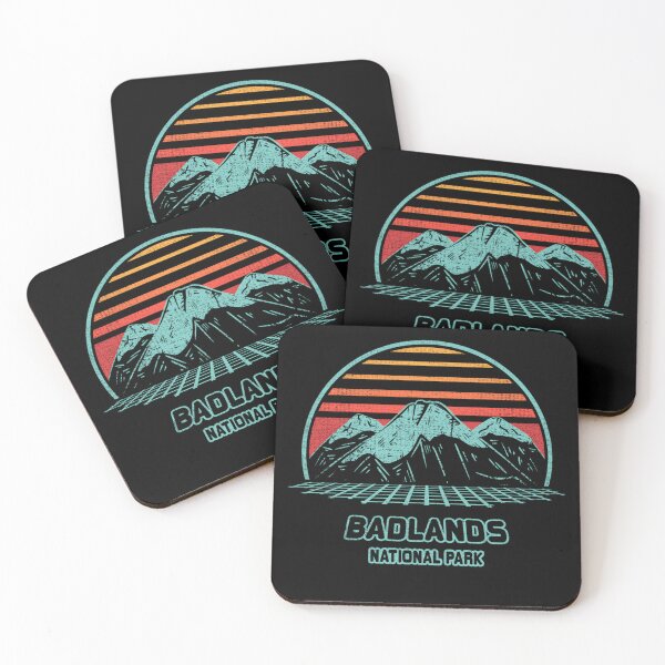 Item preview, Badlands National Park Retro Hiking Vintage 80s Style designed and sold by Vlasdislaw.
