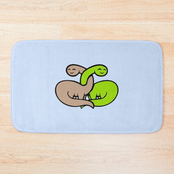 Item preview, 2 Brachiosaurus Long Neck Couple Love Friends Hug Team designed and sold by shirt-o-mat.