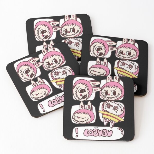 Item preview, Stickers mignons Labubu en costume de lapin designed and sold by MeowLoka ⭐⭐⭐⭐.