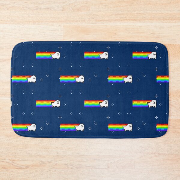 Item preview, ANNOYING DOG RAINBOW COSPLAYS NYAN CAT seamless pattern designed and sold by cheapfan.