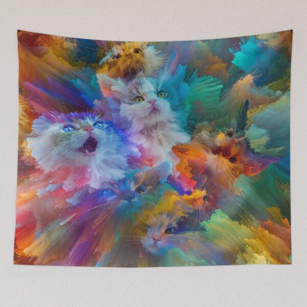 Item preview, CATastrophic Color Burst Cats designed and sold by KeeganCreations.