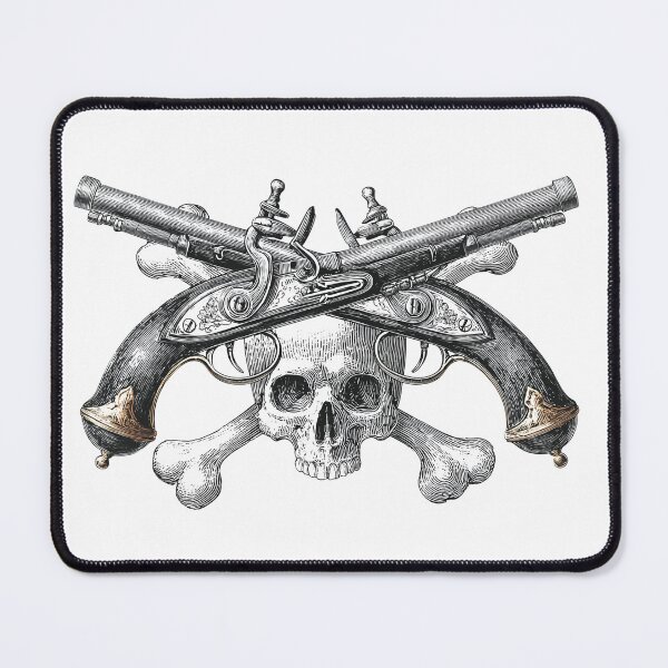 Item preview, Vintage Pirate Pistols and Skull designed and sold by Declarable.
