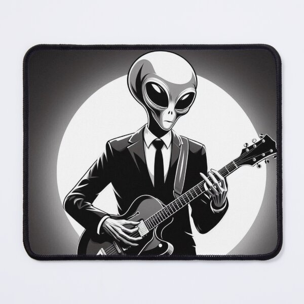 Item preview, Alien classic guitar playing designed and sold by Dogandesighn.