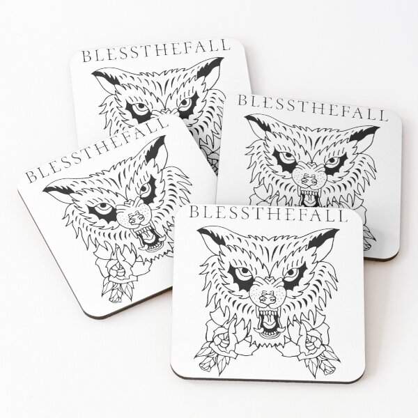 Item preview, Logotipo blanco de Blessthefall Band designed and sold by humbertsons.