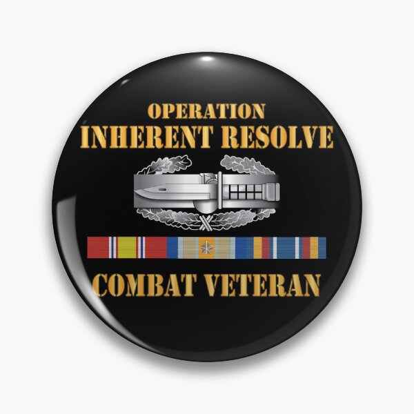 Artikelvorschau, Armee – Opn Inherent Resolve (OIR) SVC Bar mit CAB – Kampfveteran, NDSM, OIR, GLT SVC X 300 entworfen und verkauft von Military Insignia Products.
