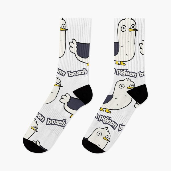 Item preview, Cartoon Seagull Design with Beach Pigeon Text designed and sold by CleanDecor.