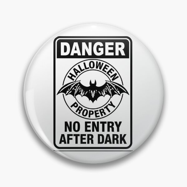 Item preview, No Entry After Dark – Halloween Bat Property designed and sold by MiszungART.