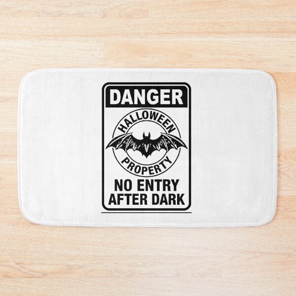Item preview, No Entry After Dark – Halloween Bat Property designed and sold by MiszungART.