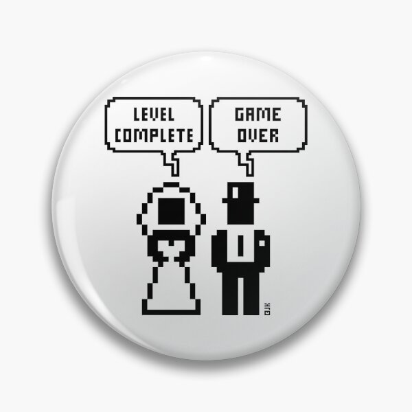 Item preview, Level Complete – Game Over (Wedding / Stag Party / Hen Night / Pixel / Bold / B) designed and sold by MrFaulbaum.