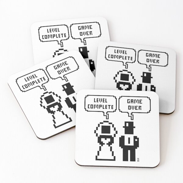 Item preview, Level Complete – Game Over (Wedding / Stag Party / Hen Night / Pixel / Bold / B) designed and sold by MrFaulbaum.