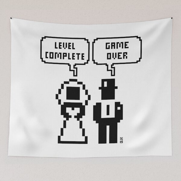Item preview, Level Complete – Game Over (Wedding / Stag Party / Hen Night / Pixel / Bold / B) designed and sold by MrFaulbaum.