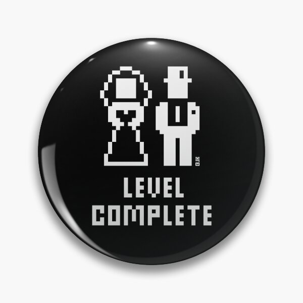 Item preview, Level Complete (Wedding / Stag Party / Hen Night / Pixel / Bold / W) designed and sold by MrFaulbaum.