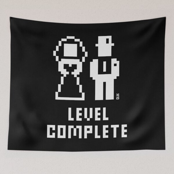 Item preview, Level Complete (Wedding / Stag Party / Hen Night / Pixel / Bold / W) designed and sold by MrFaulbaum.